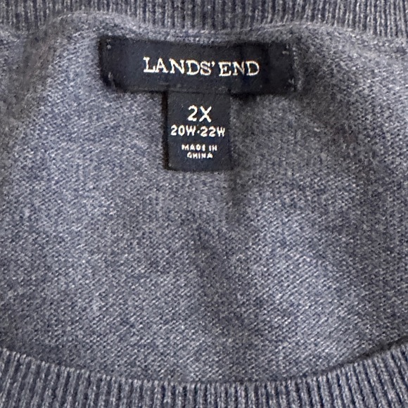 Anchor Lands End sweater, soft and warm, 2x 20-22! - Picture 2 of 4